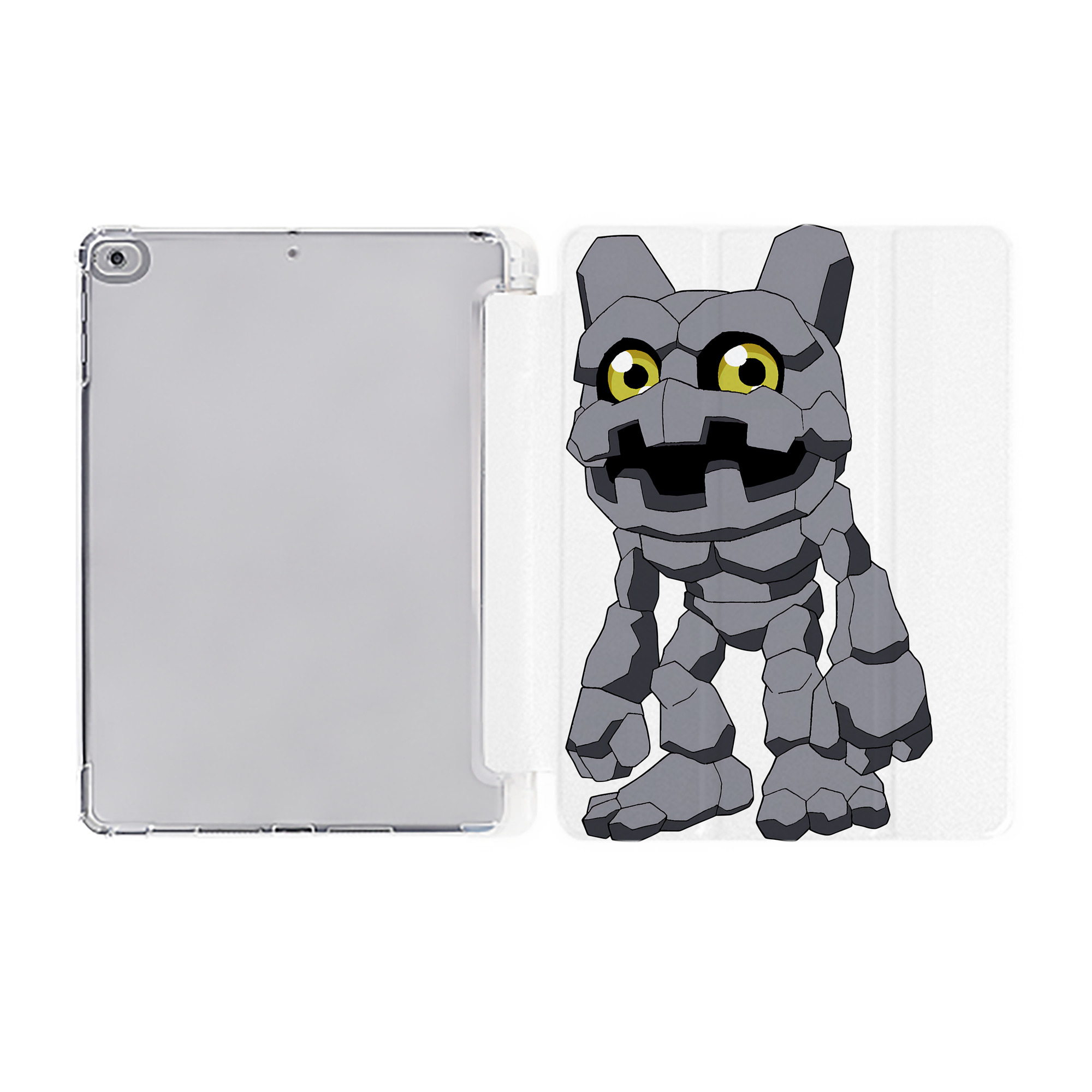 （画像用） Digimon デジタルモンスター/デジモン IPad ケース ペン収納付き 三つ折りスタンド PUレザー×シリコン 対応機種9.5/10.5/10.9インチ